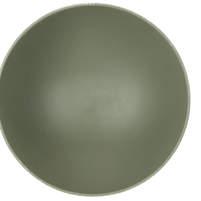 Coupe sur pied effet granit vert sauge - vue du dessus