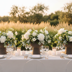 Coupe brun anthracite - table de mariage